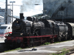 Baureihe 078 bei der Ausfahrt in @kk; bei einer Sonderfahrt am 16.09.23