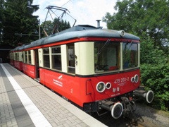 Baureihe 479 der |DBAG| (Oberweißbacher Bergbahn) am |Hp| @ucf;