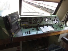 Führerstand der Baureihe 628