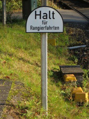 Rangierhalttafel am |Hp|/|Üst| @kmes;