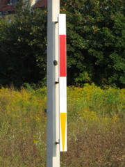 Mehrabschnittsignal-Mastschild an Hl-Signal